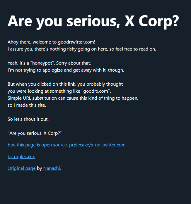 goodrtwitter.com screenshot